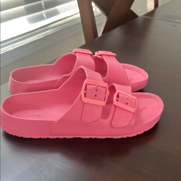 Aquatherm Pink Slip On Buckle Strappy Slides Sandals EU 39 - Picture 2 of 13